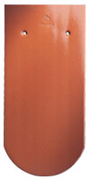 Dachówka karpiówka Klassik Krój zaokrąglony Finesse czerwona glazurowana (fot. Creaton)