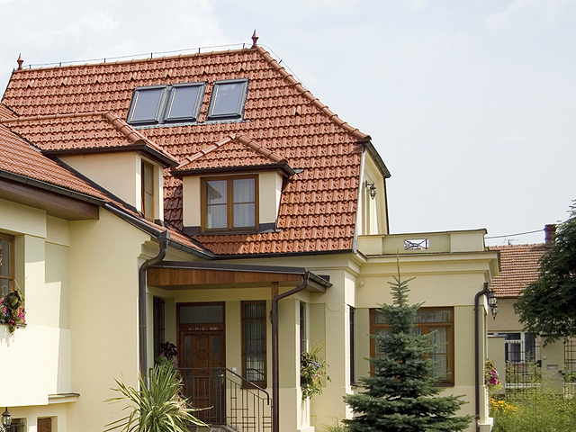 imgDachóka ceramiczna Sercowa 11 miedziana angoba