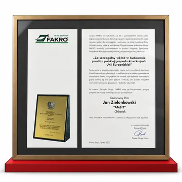 FAKRO – Utmerkelse