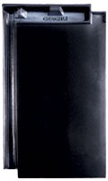 Dachówka płaska Domino Finesse czarna glazurowana (fot. Creaton)