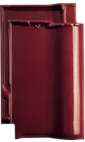 Dachówka holenderska płaska Futura Finesse czerwień winna glazurowana (fot. Creaton)