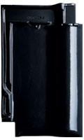 Dachówka holenderska płaska Futura Noblesse czarna glazurowana (fot. Creaton)