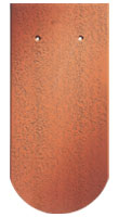 Dachówka karpiówka Sakral krój zaokrąglony czerwień naturalna chropowata (fot. Creaton)