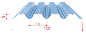 Profile trapezowe konstrukcyjne BTR 85