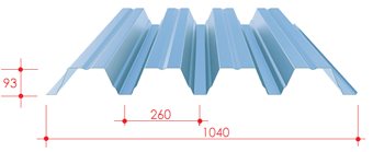 Profile trapezowe konstrukcyjne BTR 93