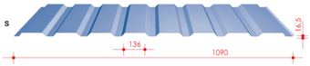 Profile trapezowe osłonowe ścienne BTS 18