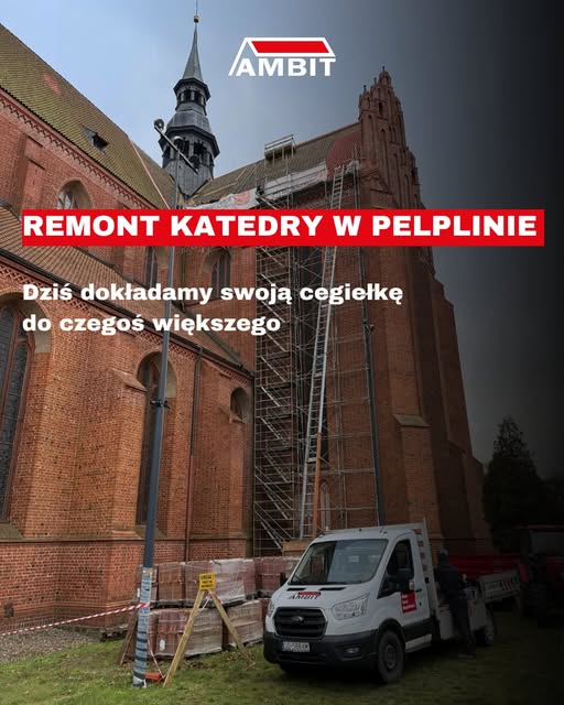 Taket på katedralen i Pelplin med materialer fra Ambit